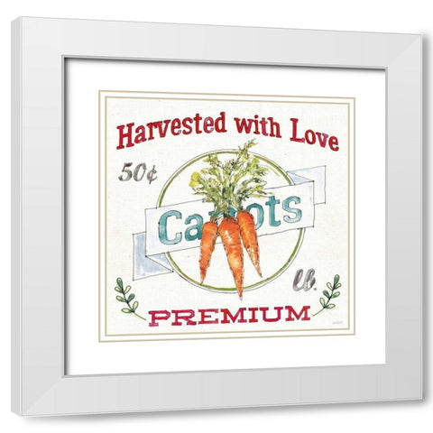 Veggie Market V White Modern Wood Framed Art Print with Double Matting by Tavoletti, Anne
