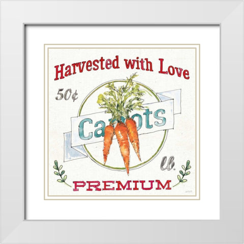 Veggie Market V White Modern Wood Framed Art Print with Double Matting by Tavoletti, Anne
