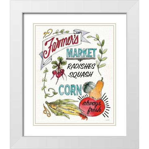 Veggie Market VII White Modern Wood Framed Art Print with Double Matting by Tavoletti, Anne