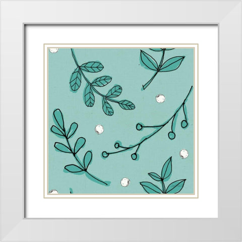 Veggie Market Pattern IIID White Modern Wood Framed Art Print with Double Matting by Tavoletti, Anne