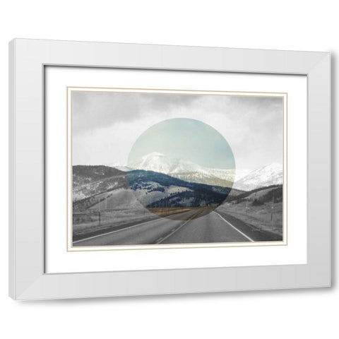 Bold Adventures I v2 No Words White Modern Wood Framed Art Print with Double Matting by Marshall, Laura