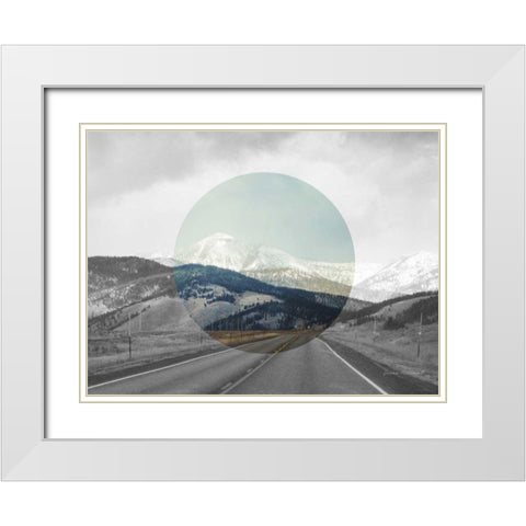 Bold Adventures I v2 No Words White Modern Wood Framed Art Print with Double Matting by Marshall, Laura