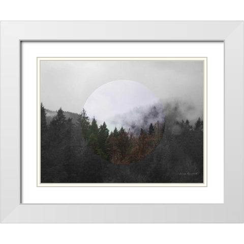 Bold Adventures II v2 No Words White Modern Wood Framed Art Print with Double Matting by Marshall, Laura