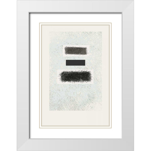 Blackout White Modern Wood Framed Art Print with Double Matting by Schick, Mike