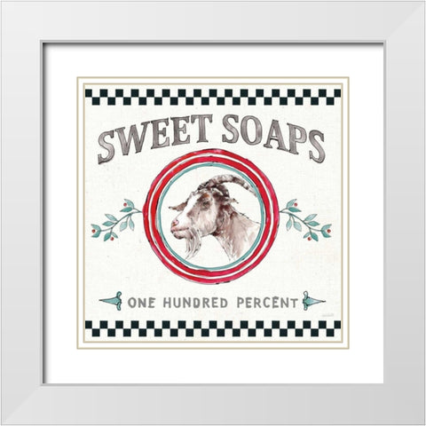 Farm Signs V White Modern Wood Framed Art Print with Double Matting by Tavoletti, Anne