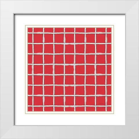 Farm Signs Pattern IIIE White Modern Wood Framed Art Print with Double Matting by Tavoletti, Anne