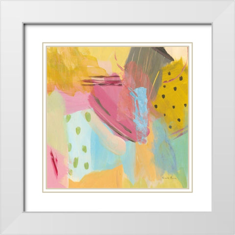 Transition I White Modern Wood Framed Art Print with Double Matting by Zaman, Farida