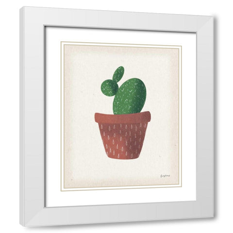 Greenhouse II White Modern Wood Framed Art Print with Double Matting by Thorns, Becky