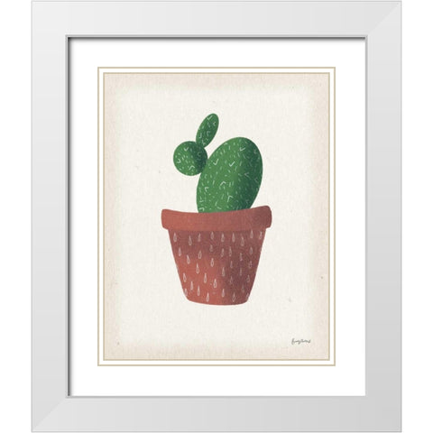 Greenhouse II White Modern Wood Framed Art Print with Double Matting by Thorns, Becky