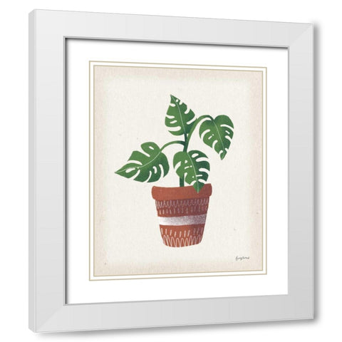 Greenhouse III White Modern Wood Framed Art Print with Double Matting by Thorns, Becky