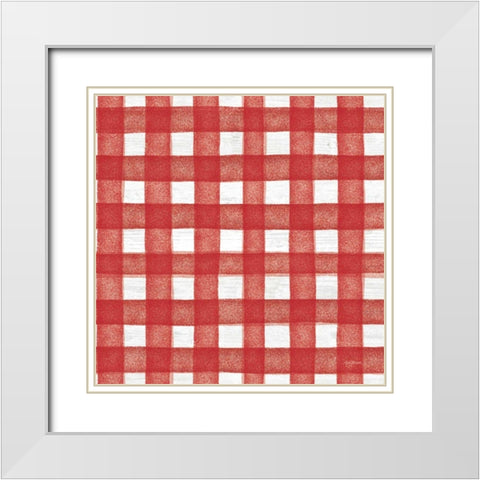 Farm Market Pattern IIA White Modern Wood Framed Art Print with Double Matting by Urban, Mary