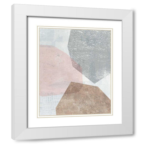 Pensive II Blush Gray White Modern Wood Framed Art Print with Double Matting by Hershey, Moira