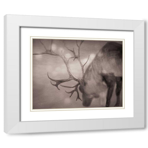 If on a Winters Night Sepia White Modern Wood Framed Art Print with Double Matting by Bevan, Keri