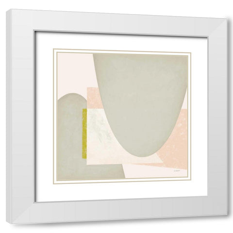 Blackbird Neutral White Modern Wood Framed Art Print with Double Matting by Schick, Mike