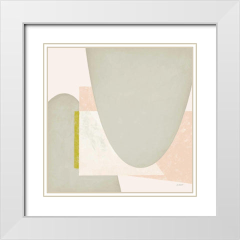 Blackbird Neutral White Modern Wood Framed Art Print with Double Matting by Schick, Mike