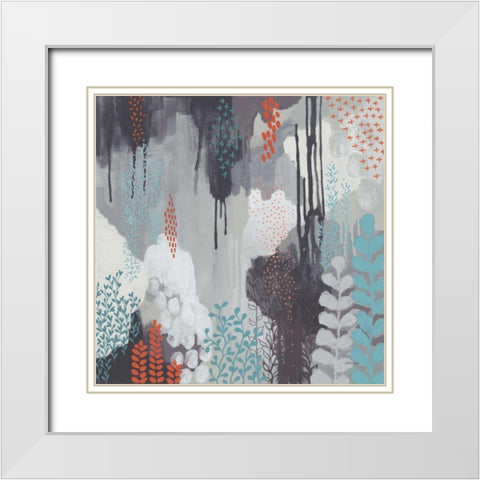 Gray Forest I White Modern Wood Framed Art Print with Double Matting by Ferguson, Kathy