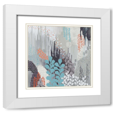 Gray Forest II White Modern Wood Framed Art Print with Double Matting by Ferguson, Kathy