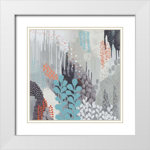 Gray Forest II White Modern Wood Framed Art Print with Double Matting by Ferguson, Kathy