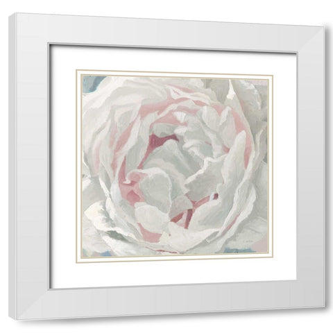 Essence of June Floral III White Modern Wood Framed Art Print with Double Matting by Wiens, James