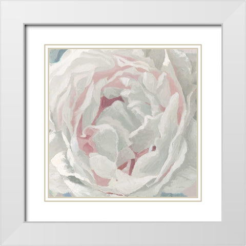 Essence of June Floral III White Modern Wood Framed Art Print with Double Matting by Wiens, James