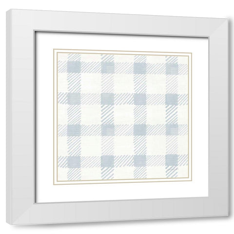 Cottage Garden Pattern IID White Modern Wood Framed Art Print with Double Matting by Nai, Danhui