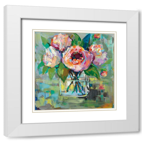 First of the Season White Modern Wood Framed Art Print with Double Matting by Vertentes, Jeanette