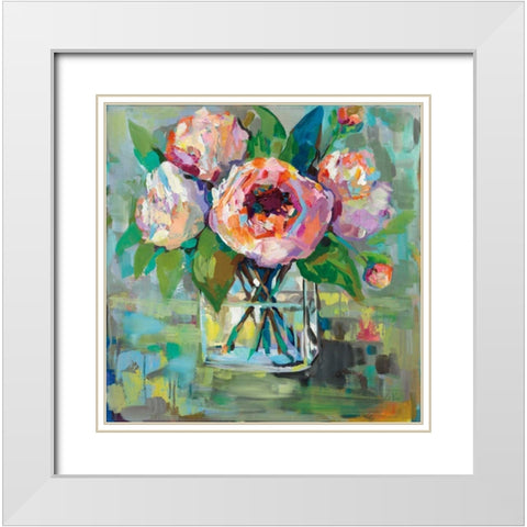 First of the Season White Modern Wood Framed Art Print with Double Matting by Vertentes, Jeanette