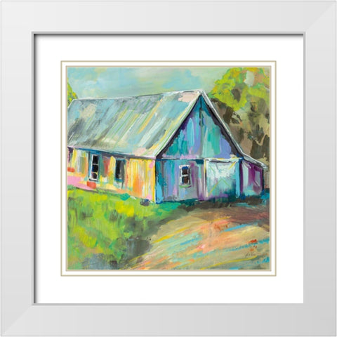 Going to the Country I White Modern Wood Framed Art Print with Double Matting by Vertentes, Jeanette