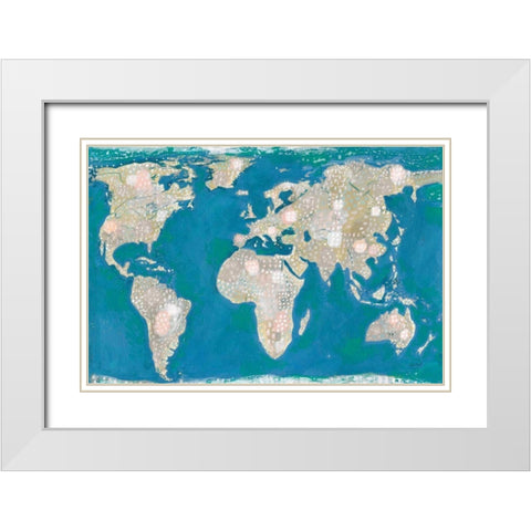 Artsy World White Modern Wood Framed Art Print with Double Matting by Mack, Lynn