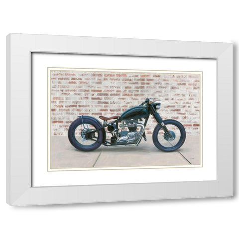 Lets Roll I White Modern Wood Framed Art Print with Double Matting by Wiens, James