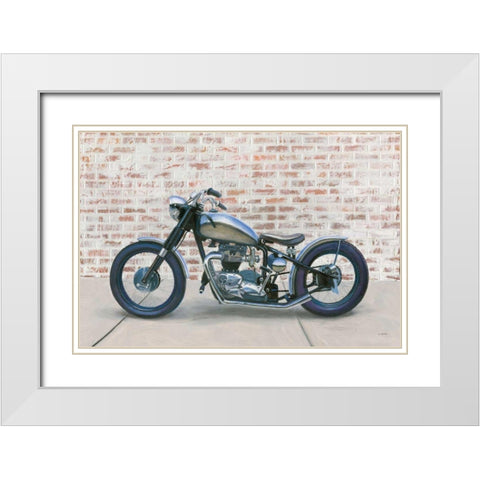 Lets Roll II White Modern Wood Framed Art Print with Double Matting by Wiens, James