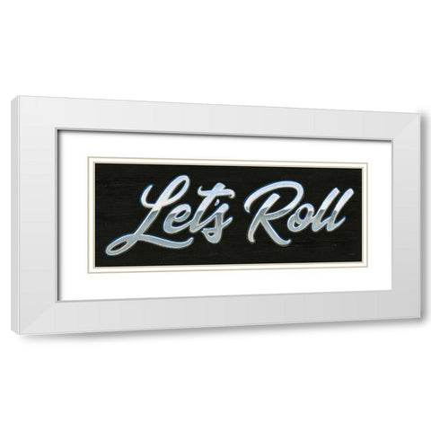 Lets Roll III White Modern Wood Framed Art Print with Double Matting by Wiens, James