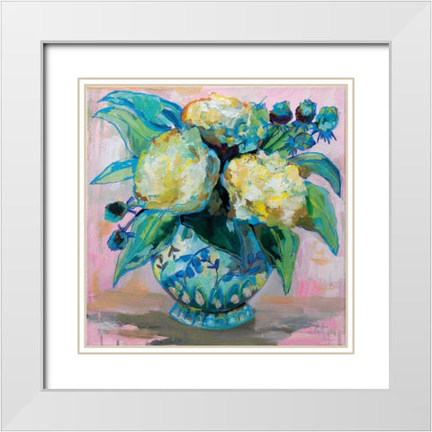 Ginger Jar I White Modern Wood Framed Art Print with Double Matting by Vertentes, Jeanette