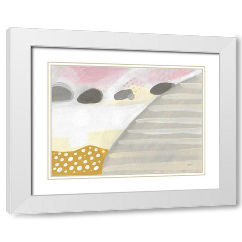 Creation Sings II White Modern Wood Framed Art Print with Double Matting by Mack, Lynn