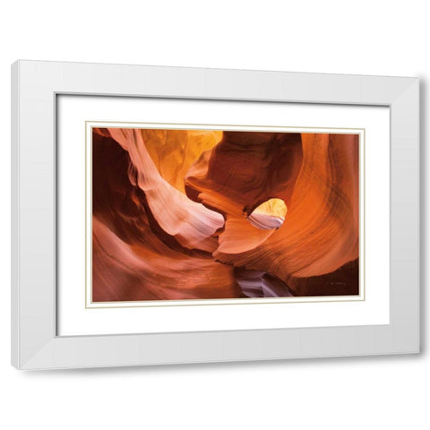 Lower Antelope Canyon X White Modern Wood Framed Art Print with Double Matting by Majchrowicz, Alan