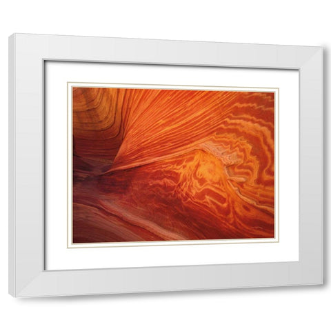 Coyote Buttes II White Modern Wood Framed Art Print with Double Matting by Majchrowicz, Alan