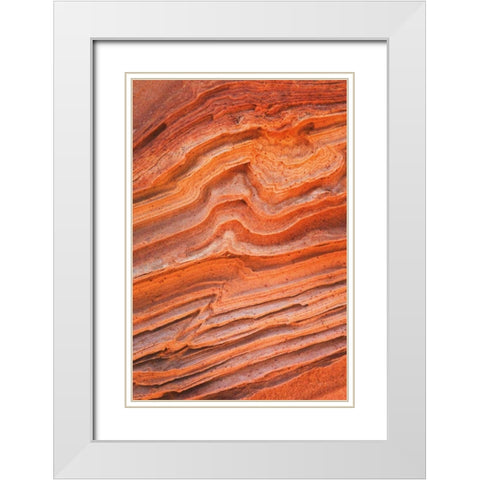 Coyote Buttes IV White Modern Wood Framed Art Print with Double Matting by Majchrowicz, Alan
