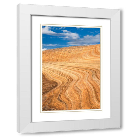 Coyote Buttes V White Modern Wood Framed Art Print with Double Matting by Majchrowicz, Alan