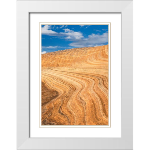 Coyote Buttes V White Modern Wood Framed Art Print with Double Matting by Majchrowicz, Alan