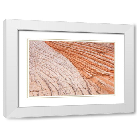 Coyote Buttes VI White Modern Wood Framed Art Print with Double Matting by Majchrowicz, Alan
