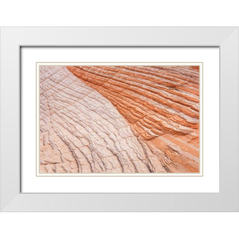 Coyote Buttes VI White Modern Wood Framed Art Print with Double Matting by Majchrowicz, Alan