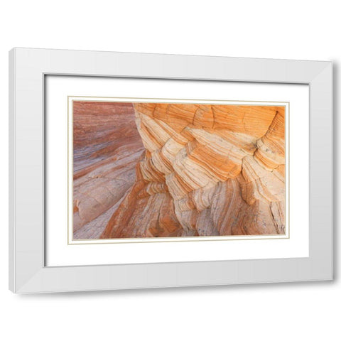 Coyote Buttes VII White Modern Wood Framed Art Print with Double Matting by Majchrowicz, Alan