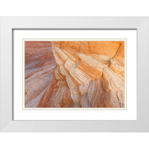 Coyote Buttes VII White Modern Wood Framed Art Print with Double Matting by Majchrowicz, Alan