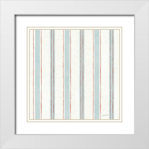 Kitchen Floursack Pattern IIIB White Modern Wood Framed Art Print with Double Matting by Nai, Danhui