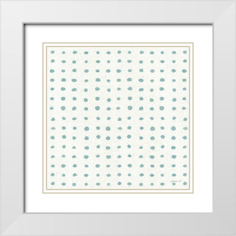 Kitchen Floursack Pattern VIIC White Modern Wood Framed Art Print with Double Matting by Nai, Danhui