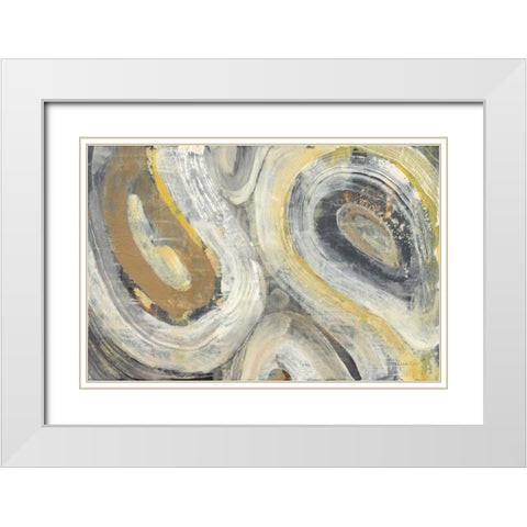 Divine White Modern Wood Framed Art Print with Double Matting by Hristova, Albena
