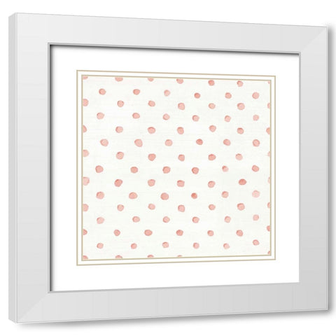 Cottage Garden Pattern IIIC White Modern Wood Framed Art Print with Double Matting by Nai, Danhui