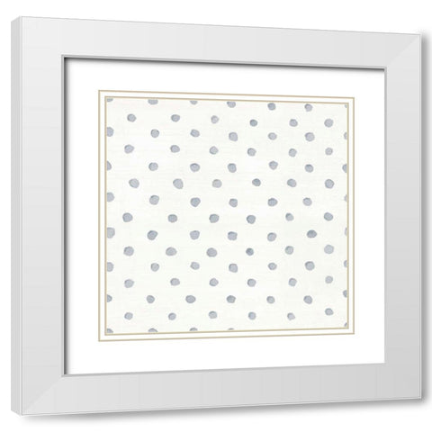 Cottage Garden Pattern IIID White Modern Wood Framed Art Print with Double Matting by Nai, Danhui