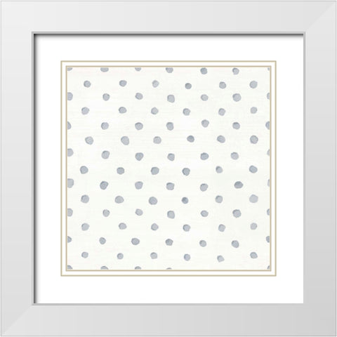 Cottage Garden Pattern IIID White Modern Wood Framed Art Print with Double Matting by Nai, Danhui