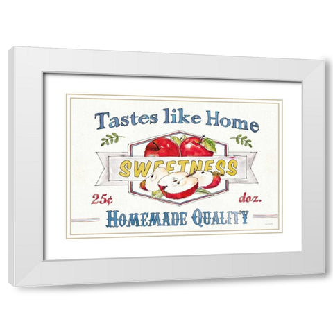 Fruit Stand I White Modern Wood Framed Art Print with Double Matting by Tavoletti, Anne